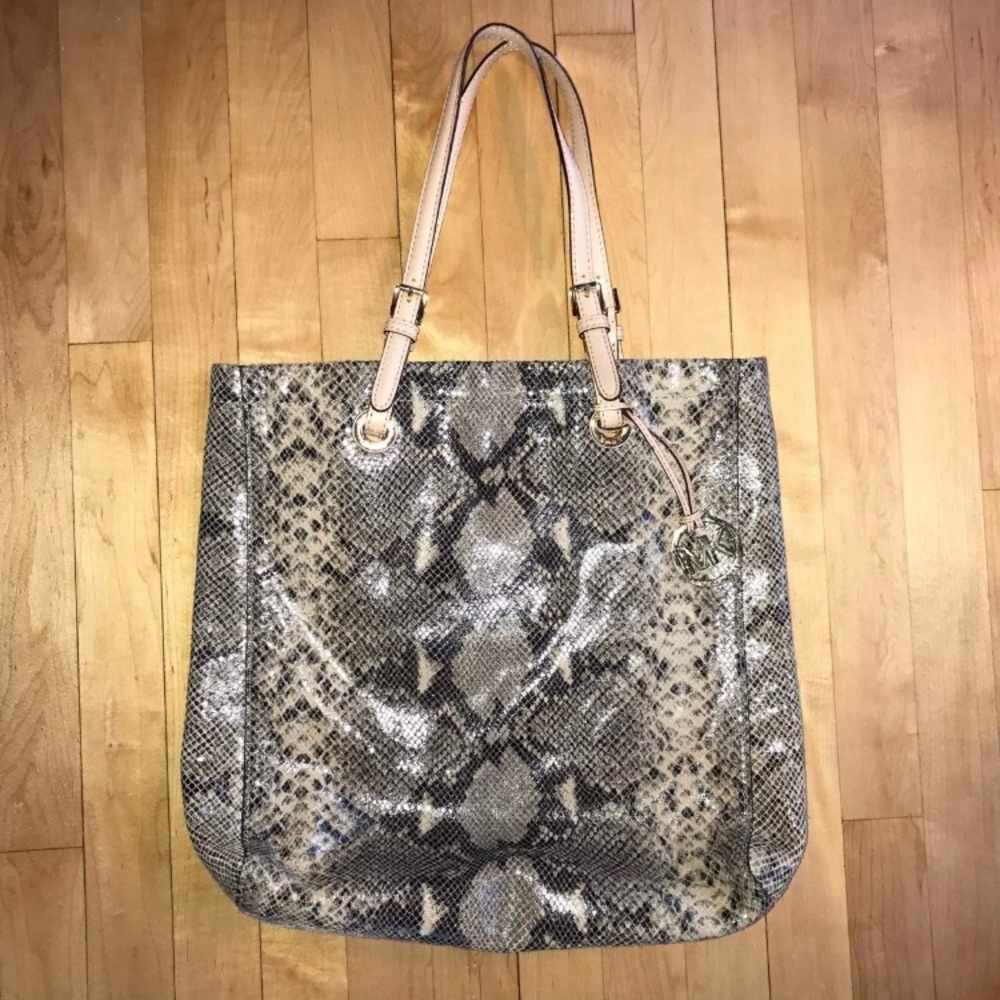 Michael Kors Python Print Shoulder / Tote Bag - image 2